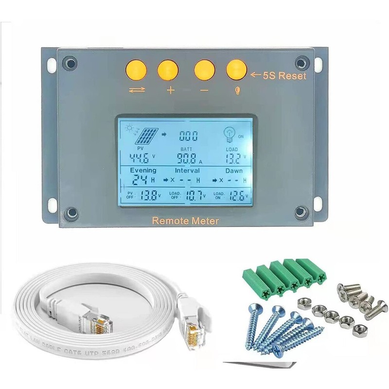 100A 80A 60A-20A MPPT Solar Panel Regulator Charge Controller 12V/24V PV 100V J3