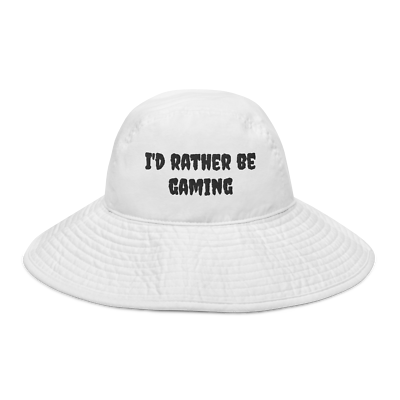Wide brim bucket hat