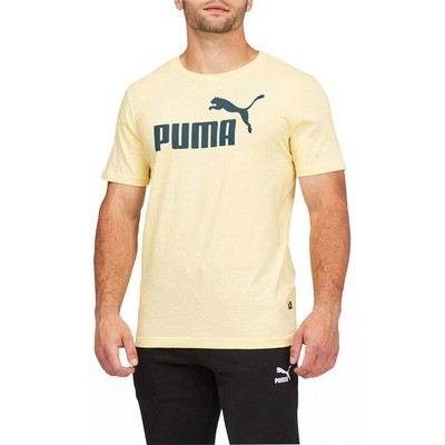 

Puma Ess Logo Футболка с круглым вырезом и коротким рукавом Мужская футболка размера  Спортивные повседневные топы, Желтый, Puma Ess Logo Crew Neck Short Sleeve T-Shirt