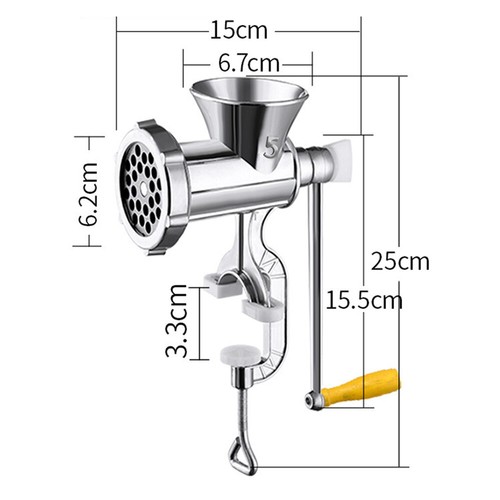 Heavy Duty Manual Meat Grinder Mincer Stuffer Sausage Pasta Filler Maker Machine