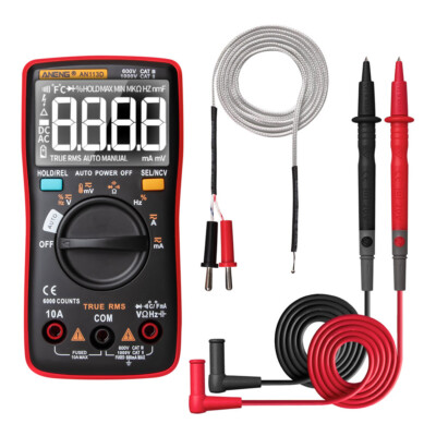  AN113D Digital Multimeter Electrical Meter 6000 Counts /AC Current P5Q9