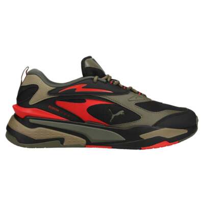 

Мужские кроссовки Puma RsFast Tipoff Lace Up Black, Green Повседневная обувь 383524-01, Puma RsFast Tipoff Lace Up