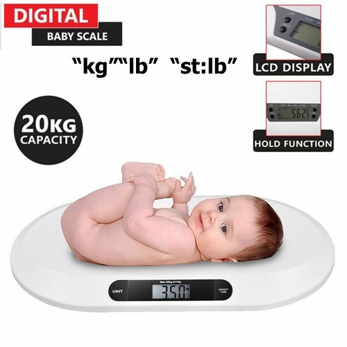 Babywaage Waage Kinderwaage Stillwaage Weiß digital bis 20kg Digitale Babywaage