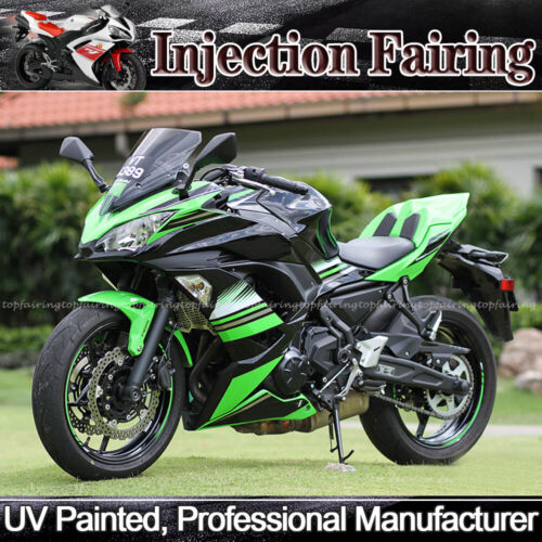 Green Black Fairing Kit for KAWASAKI NINJA 650 ER6F EX650 2017