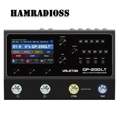 GP200LT Multi-effects Processor Amp Modeling Guitar Effects Pedal+FX Loop MIDI