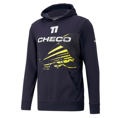 

Мужская синяя повседневная верхняя одежда Puma Rbr Checo Logo Pullover Hoodie 53841701, Синий