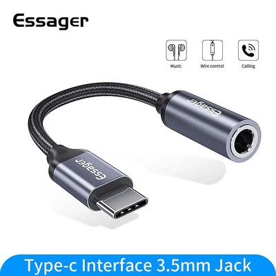 USB Type C 3.5 Jack Earphone Adapter Cable
