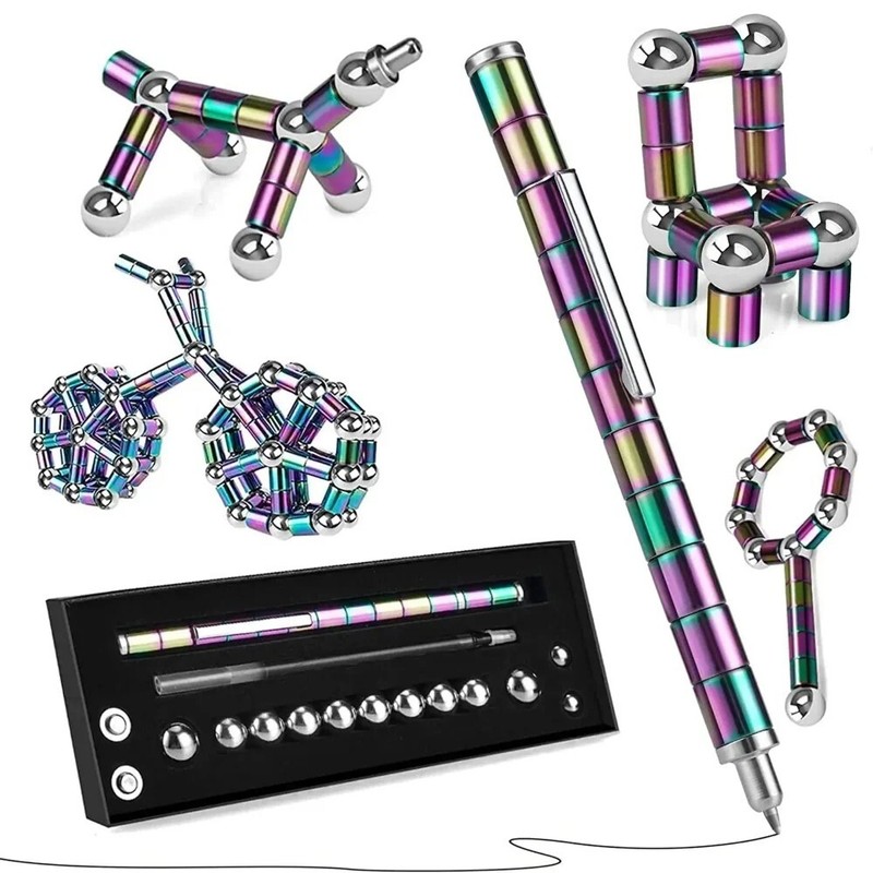 Fidget Pen,Magnetic Pen Decompression Magnetic Fidget Toy Pen, Magnet Pen