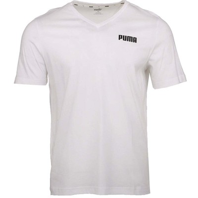 

Мужские повседневные футболки Puma Essentials с v-образным вырезом и рукавами размера  84875602, Белый, Puma Essentials VNeck Shirt Sleeve TShirt