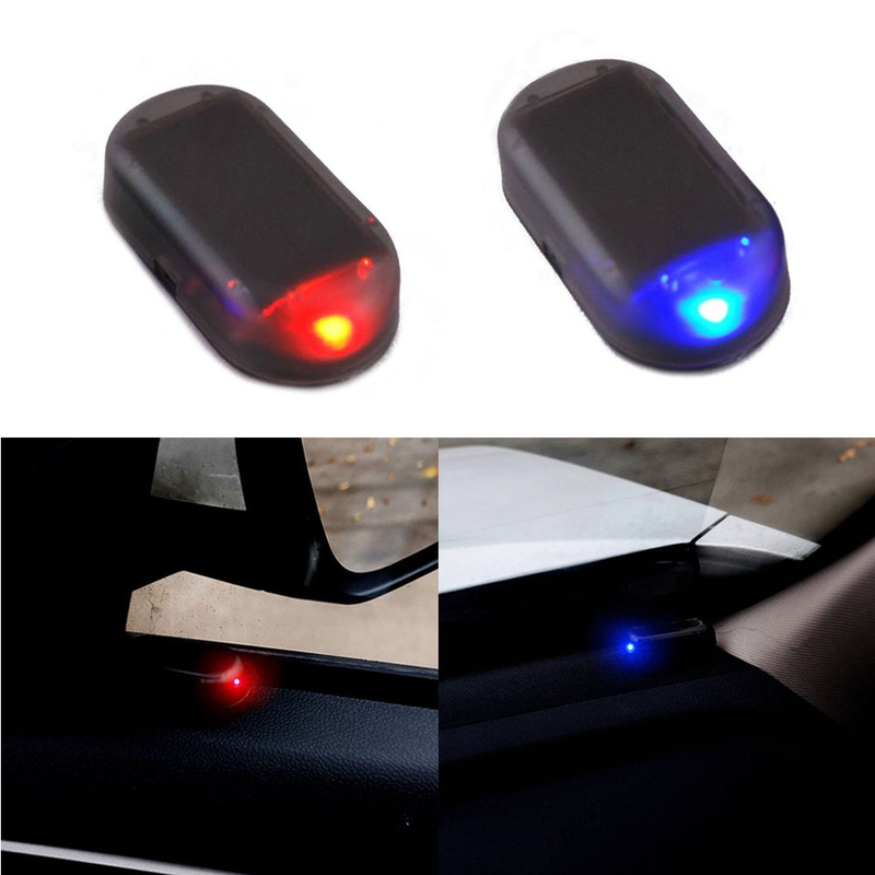 ✪ Universal Car Fake Solar Power Alarm Lamp Security System Warning Theft Flash