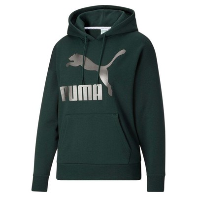 

Puma Classics Logo Pullover Hoodie Womens Размер  Повседневная верхняя одежда 533307-80, Зеленый