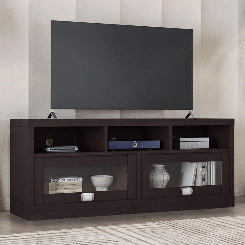 W/cabinet Storage Shelf Furniture Fits 55 65 Up 75 Inch