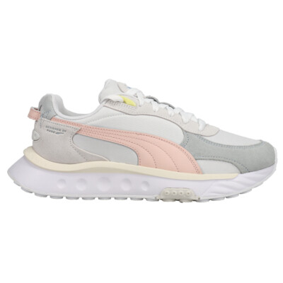 Puma Wild Rider Rollin' Womens White Sneakers Casual Shoes 384589-05