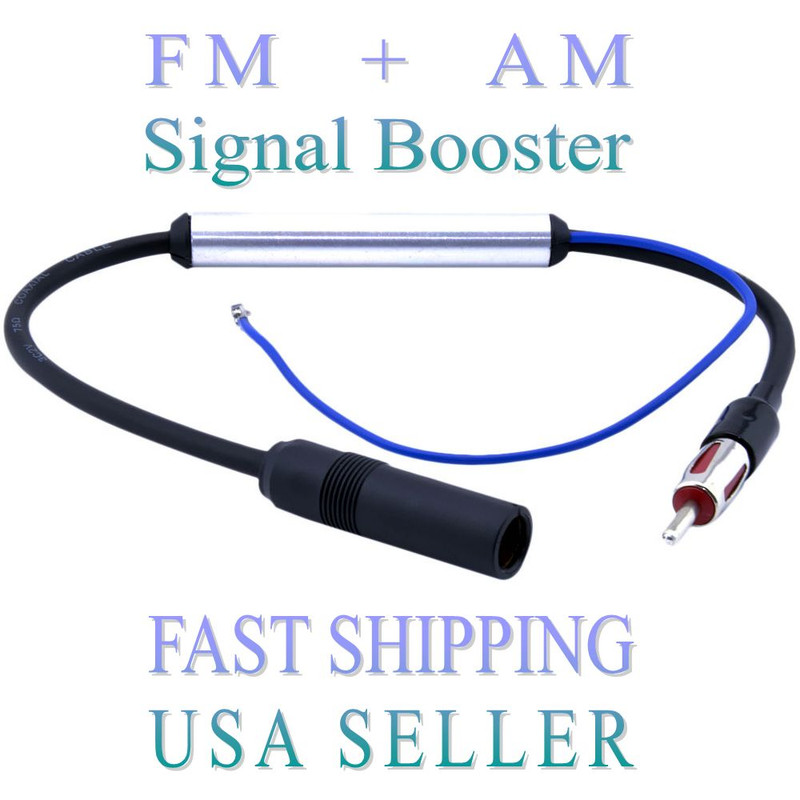 12v Car Antenna Stereo Radio FM Am inline Signal Amp Amplifier Built-in Booster