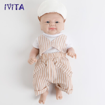 IVITA 12 to 20inch Prematur Boy Full Silicone Lifelike Reborn Baby Doll