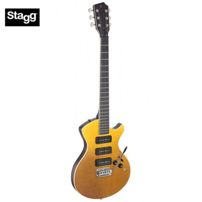 Stagg SILVERAY SERIES Nash Deluxe Model Flamed Maple Top Electric Guitar - Gold