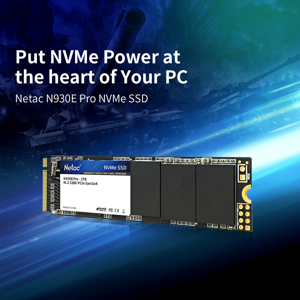 Netac Internal SSD 250GB Solid State Drive M.2 2280 NVMe PCIe Gen3x4 Up 1800MBps