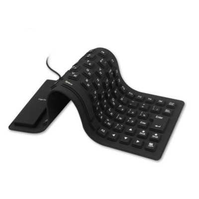 Waterproof Silicone Keyboard Foldable Flexible USB Mini Dustproof dirt Proof