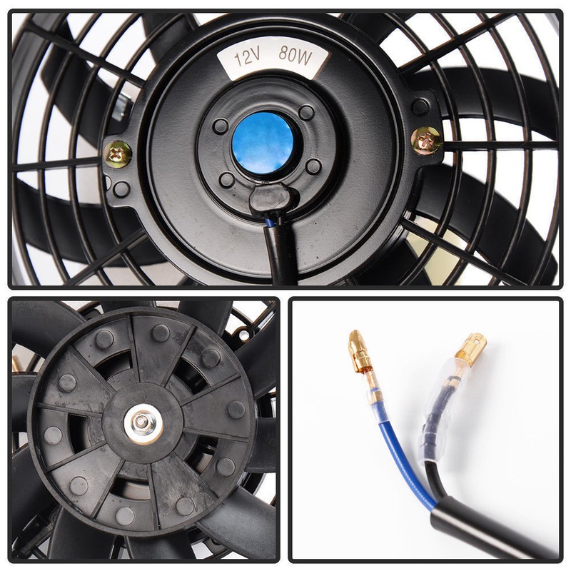 10" FAN+MOUNTING PULL/PUSH RADIATOR Cooling Electirc Thermo Fan eBay