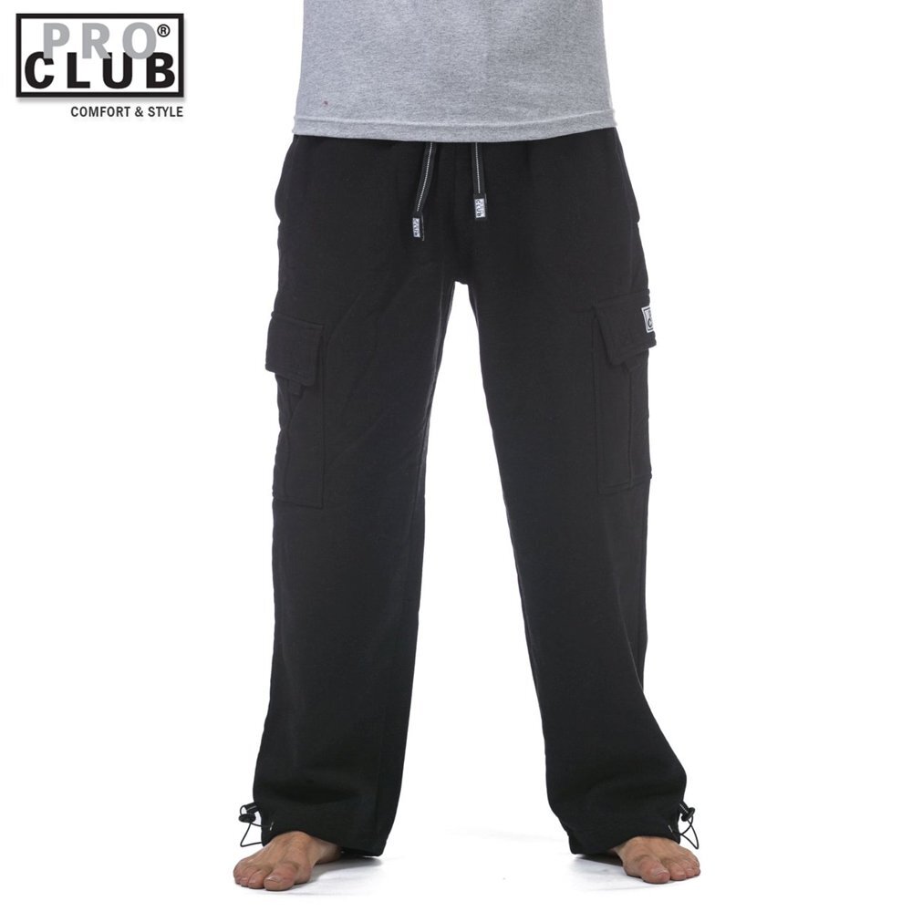 Pro Club Men's Heavyweight Fleece Cargo Pants Sweatpants