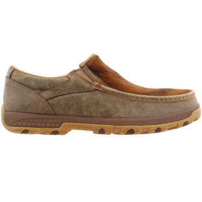 Twisted X Driving Moccasin Slip On Mens Brown Casual Shoes MXC0009