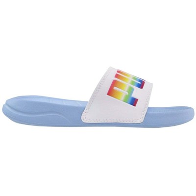 

Повседневные сандалии Puma Popcat Lucky Slide Boys Size 12 M 373999-01, White;multi, Puma Popcat Lucky Slide