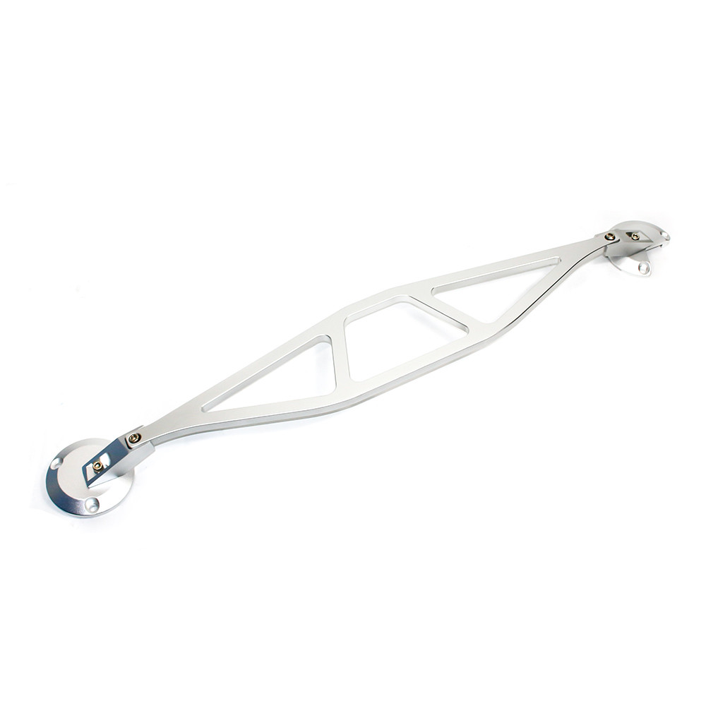 Silver Aluminum Front Upper Strut Tower Bar Brace For BMW E46 3 Series