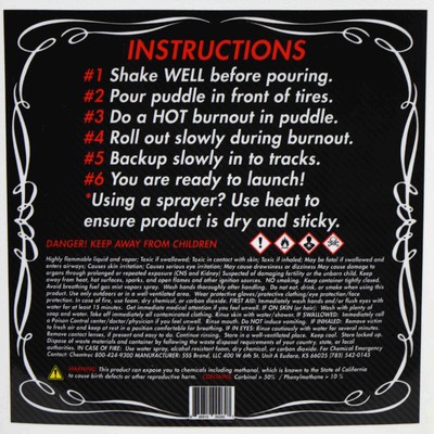 Made in USA 1 Gal Skinnies Skreecret Sauce No Prep Tire Prep Traction Compound