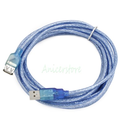 5M 16ft USB A Male to A Female Data Sync Extension Extender Shielded Cable 