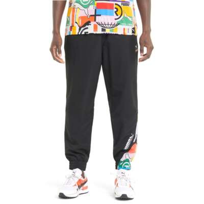 

Спортивные брюки Puma Intl Game Drawstring Мужские черные повседневные 599788-01, Черный, Puma Intl Game Drawstring Track Pant