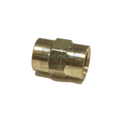 BRASS HEX COUPLING 1/8'' COUPLER UNION FITTING ADAPTER AIR FUEL WATER