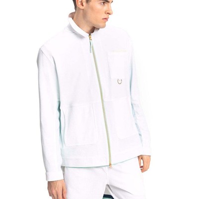 

Puma Crossover Basketball Full Zip Track Jacket Mens White Casual Athletic Outer, Белый, Puma Crossover Basketball Full Zip Track Jacket