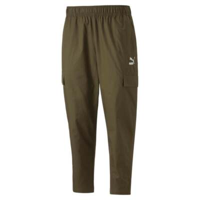 

Puma Classics Woven Pants Мужские зеленые повседневные брюки 53560562, Зеленый, Puma Classics Woven Pants