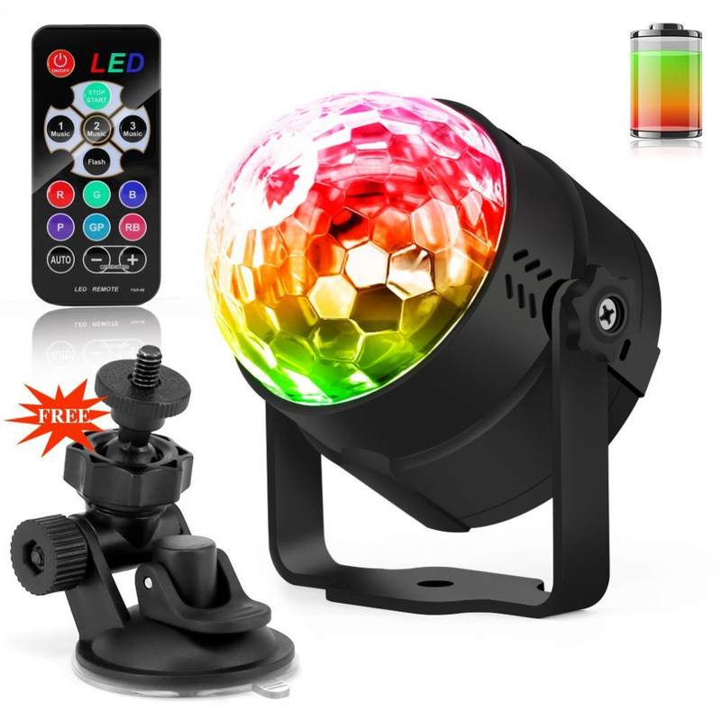 Led Party lights Disco Ball with Battery Waitiee Strobe Light Party Lights Disco