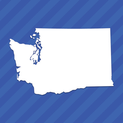 Washington WA State Outline Vinyl Decal Sticker
