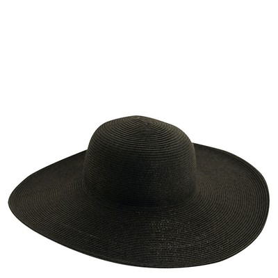 

Scala Collezione Женская шляпа с большими полями из бумажной тесьмы, Черный