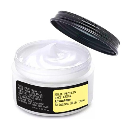 Snail Mucin Cream, 92% Pure Snail Slime Extract Moisturizer for Face and Body, S