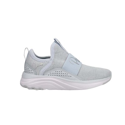 

Puma Soft Sophia Slip On Youth Girls Серые кроссовки Повседневная обувь 384810-01, Grey, Puma Soft Sophia Slip On Youth