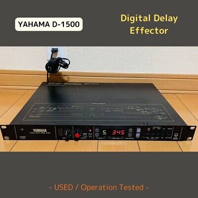 Yamaha D-1500 Digital Delay Effector Operation Tested from Japan USED