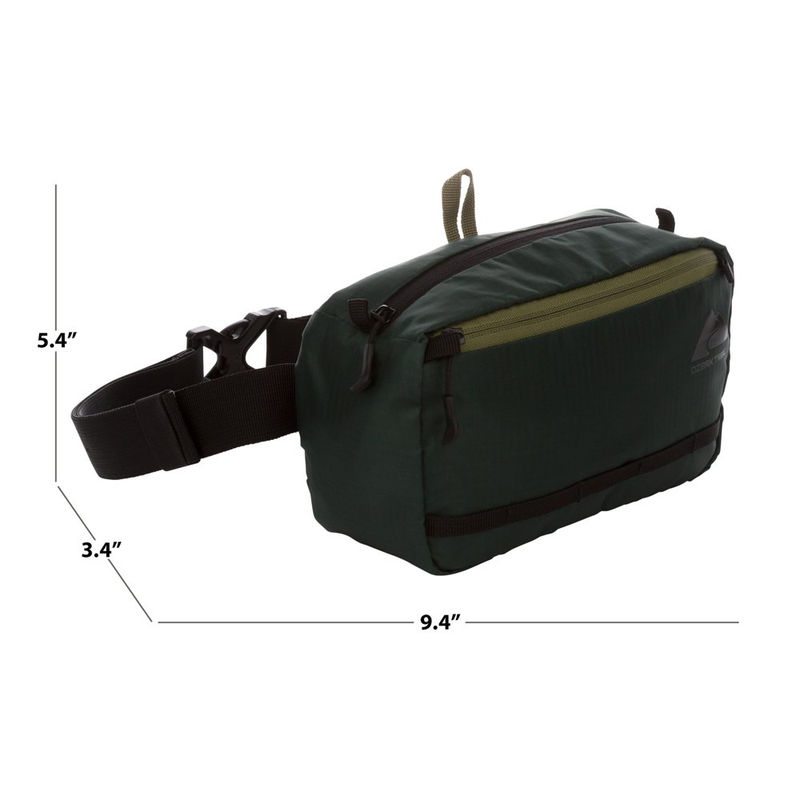 3.5 Ltr Waist Pack Polyester Zipper Adjustable Waist Belt Camping Gear Unisex