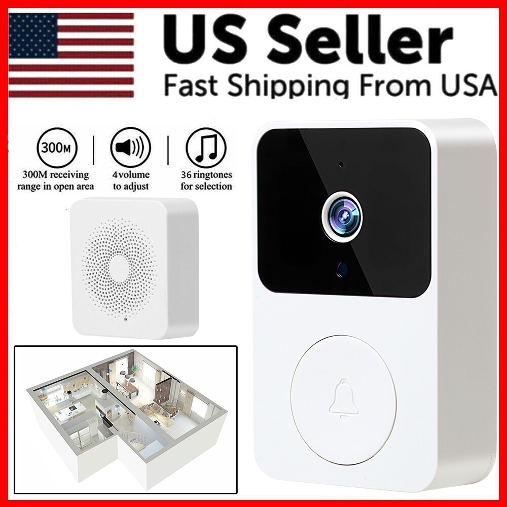 Wireless Security WiFi Smart Doorbell Video Camera Intercom Bell Chime Door Ring