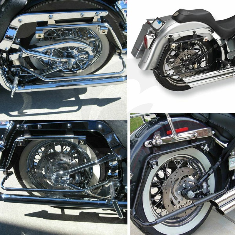 Hard Saddlebag Saddle bag Conversion Bracket Kits For Harley Softail w