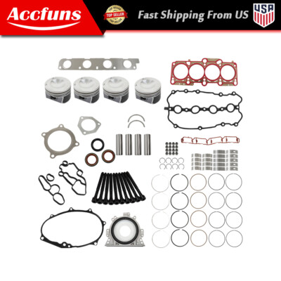 Engine Rebuild Overhaul Kit Pistons Seals for Audi A4 VW 2.0 TFSI BWA BPY EA113