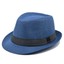 Mens Fedora Hat Trilby Summer Beach Sun Straw Hats Men Womens Panama Cap Brim UK