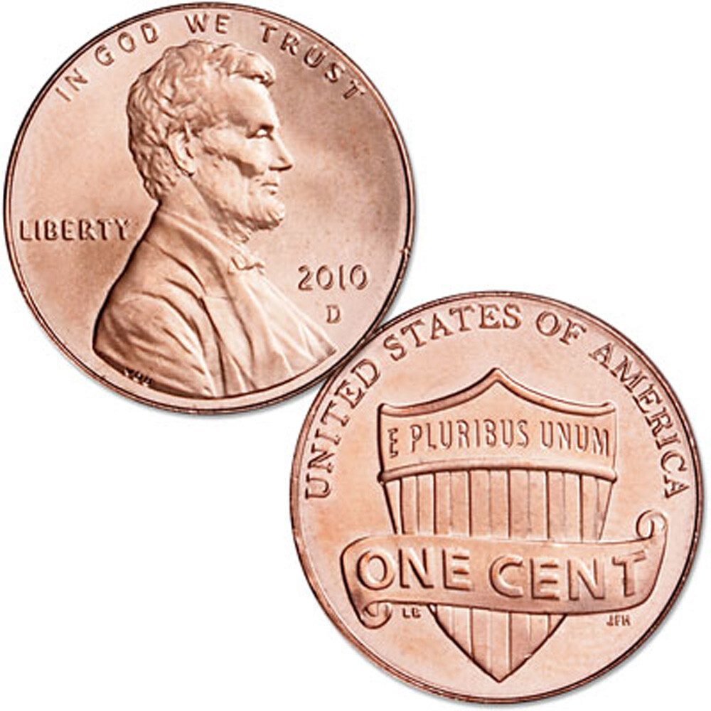 2010-D Roll of Abraham Lincoln Cents In Original US Mint Roll 50-Coins UNC