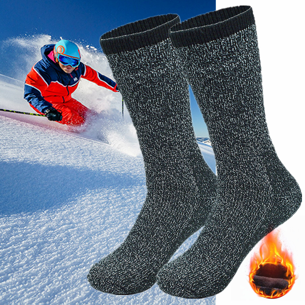 3-12 Pairs Mens Winter Heavy Duty Heated SOX Thermal Socks Insulated Boots 10-13