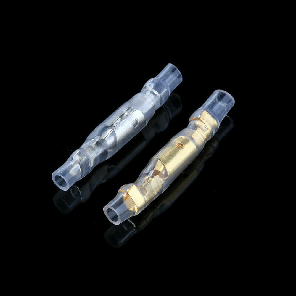 400PCS MOTORCYCLE WIRING HARNESS LOOM BULLET CONNECTORS BRASS 3.9MM