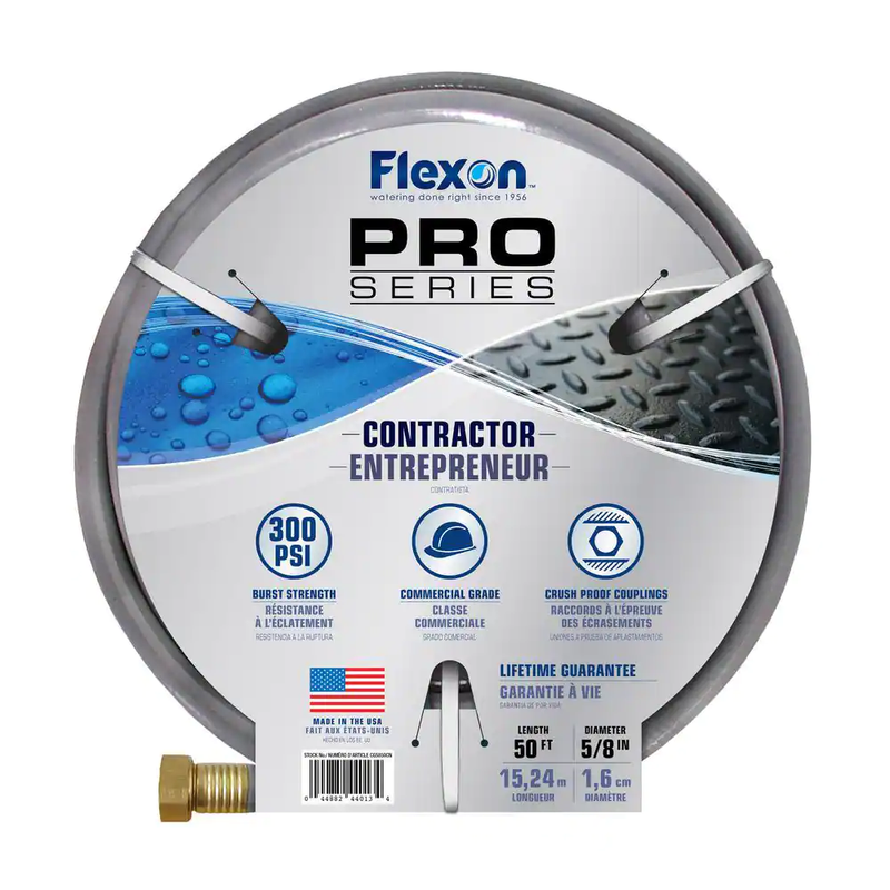Flexon  5/8 In. X 50 Ft. Contractor'S Grade Garden Hose