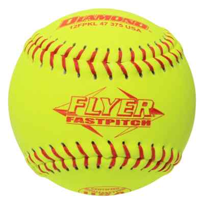 Diamond 12'', 12FPKL 47 375 USA Fastpitch Leather Softballs (1 Dozen)