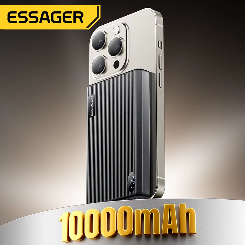 Thin Wireless Power Bank Magnetic 20W 10000mAh Portable Fast Charging External B